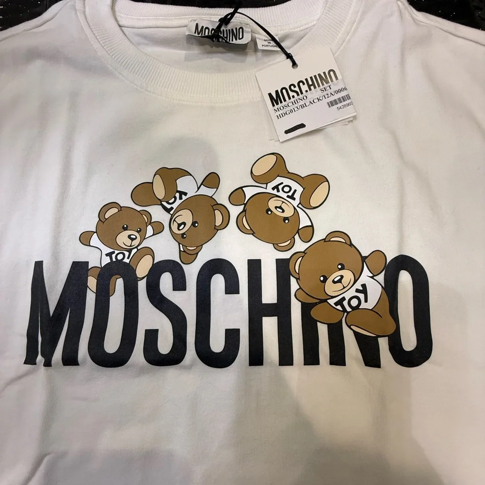 Moschino White Tee with Teddy Bear Design - Picture 2 of 3